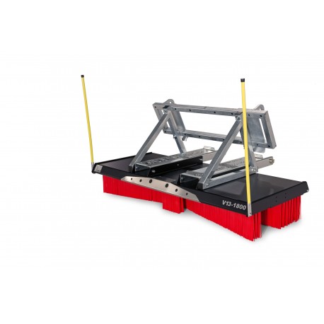 Kehrbesen V-Concept V13-1800 Kombiaufnahme Euro-Schnellwechsler/Gabel
